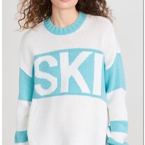 NWOT Show Me Your Mumu Blue & White Ski Sweater Size: XS